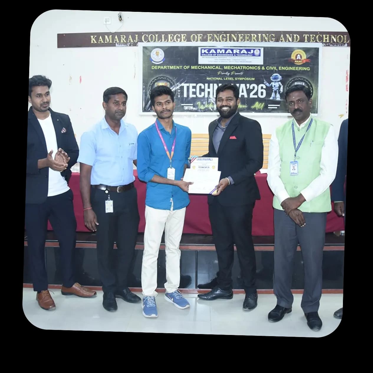 Stage program at Kamaraj College